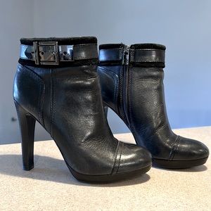 Tory Burch Navy High-Heeled Boots 7.5